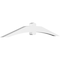 Ekena Millwork Archdale Architectural Grade PVC Gable Bracket, 84"W x 14"H x 4"D x 6"F, 4/12 Pitch GBP084X14X0406ARC00 - alternate 1